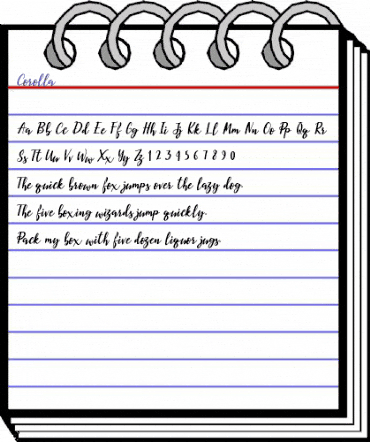 Corolla Regular animated font preview Corolla Regular animated font preview