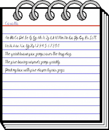 Corollo Regular animated font preview