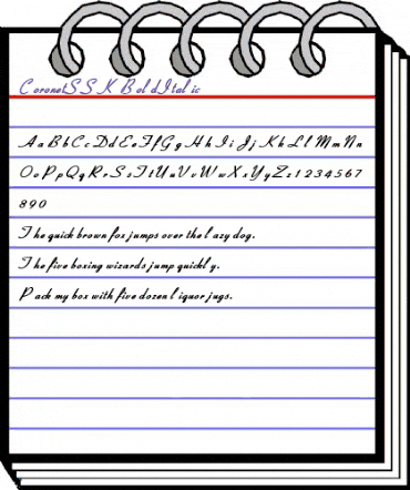 CoronetSSK BoldItalic animated font preview CoronetSSK BoldItalic animated font preview