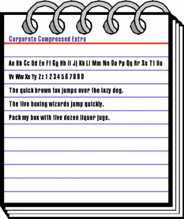 Corporate Compressed Extra Regular animated font preview Corporate Compressed Extra Regular animated font preview