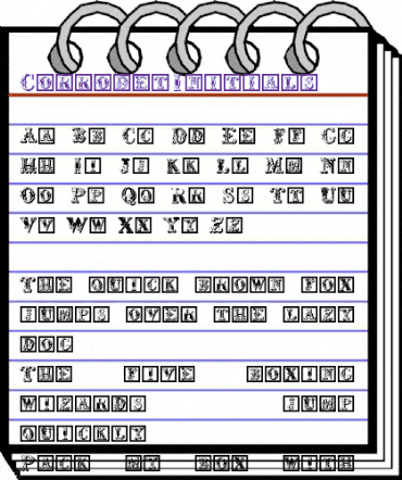 CorrodetInitials Regular animated font preview CorrodetInitials Regular animated font preview