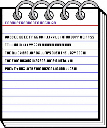 CorruptaRounded Regular animated font preview CorruptaRounded Regular animated font preview
