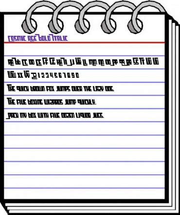 Cosmic Age Bold Italic animated font preview Cosmic Age Bold Italic animated font preview