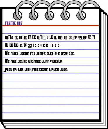 Cosmic Age Regular animated font preview Cosmic Age Regular animated font preview