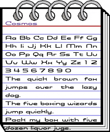 Cosmos Regular animated font preview Cosmos Regular animated font preview