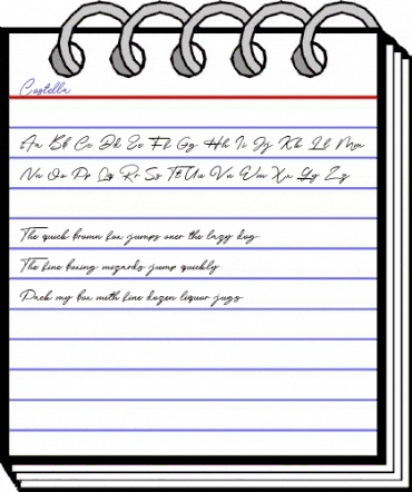 Costella Regular animated font preview