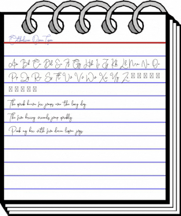 Cothelina Regular animated font preview