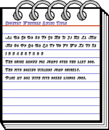 Country Western Swing Title Regular animated font preview Country Western Swing Title Regular animated font preview