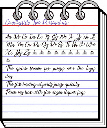 Countryside two Regular animated font preview Countryside two Regular animated font preview