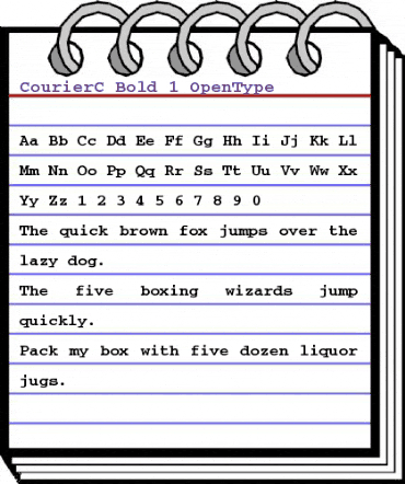CourierC Bold animated font preview CourierC Bold animated font preview