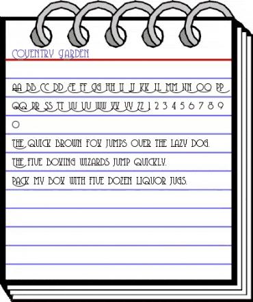 Coventry Garden Regular animated font preview Coventry Garden Regular animated font preview