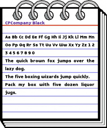 CPCompany Regular animated font preview CPCompany Regular animated font preview