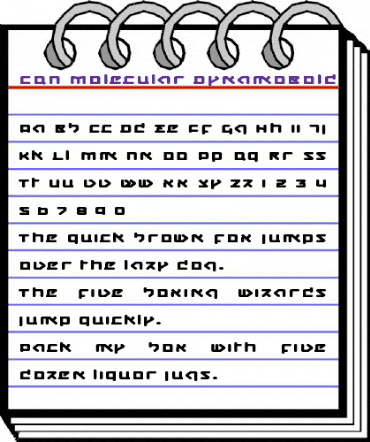 CQN-Molecular Bold animated font preview CQN-Molecular Bold animated font preview