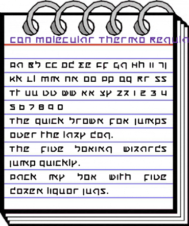 CQN-Molecular-Thermo Regular animated font preview CQN-Molecular-Thermo Regular animated font preview