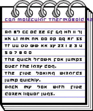 CQN-Molecular-ThermoBold Regular animated font preview