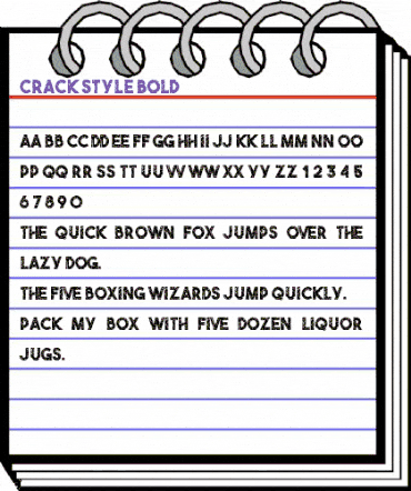 Crack Style Bold animated font preview Crack Style Bold animated font preview