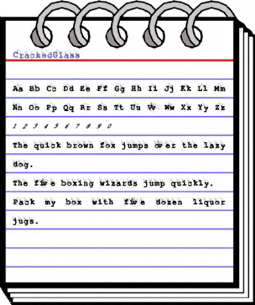 CrackedGlass Regular animated font preview CrackedGlass Regular animated font preview