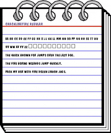 CracklingFire Regular animated font preview CracklingFire Regular animated font preview