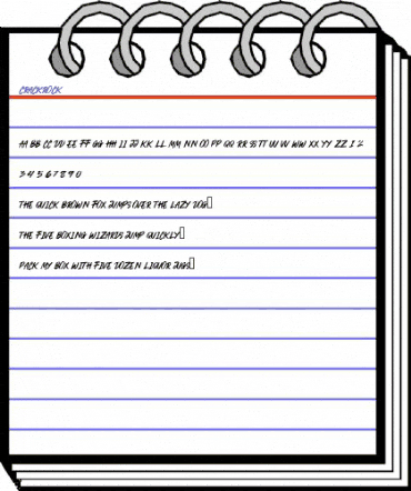 CRACKROCK Regular animated font preview CRACKROCK Regular animated font preview