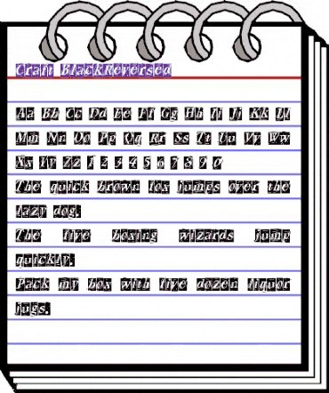 Craft BlackReversed animated font preview Craft BlackReversed animated font preview