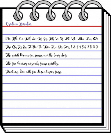 Crailova Regular animated font preview