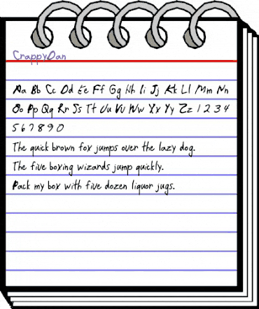 CrappyDan Regular animated font preview CrappyDan Regular animated font preview