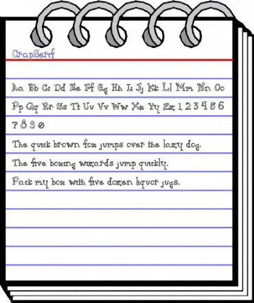 CrapSerif Regular animated font preview