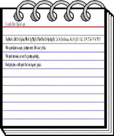 Crash One Regular animated font preview