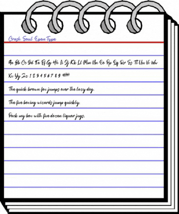 Crash Soul Regular animated font preview