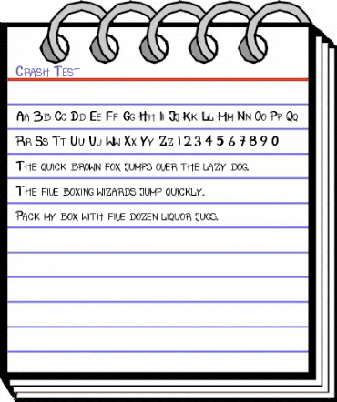 Crash Test Regular animated font preview Crash Test Regular animated font preview