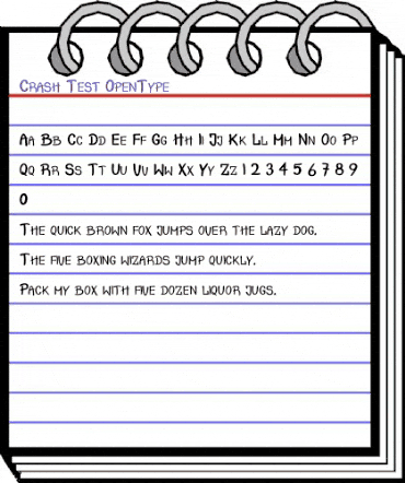 Crash Test Regular animated font preview Crash Test Regular animated font preview