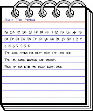 Crash Test Shadow Regular animated font preview Crash Test Shadow Regular animated font preview