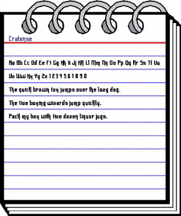 Cratense Regular animated font preview Cratense Regular animated font preview