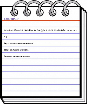 CRAZY ZOMBIE Regular animated font preview