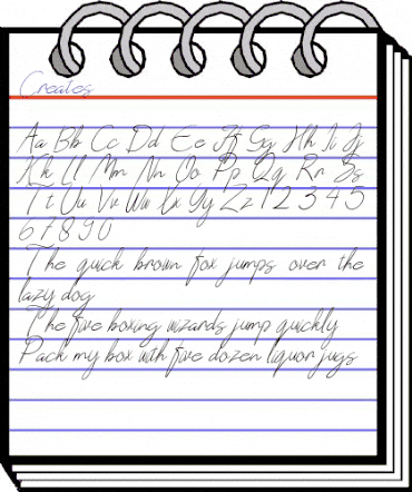 Creates Regular animated font preview