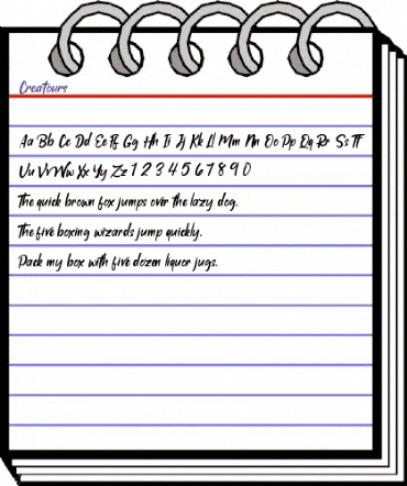 Creatours Regular animated font preview Creatours Regular animated font preview