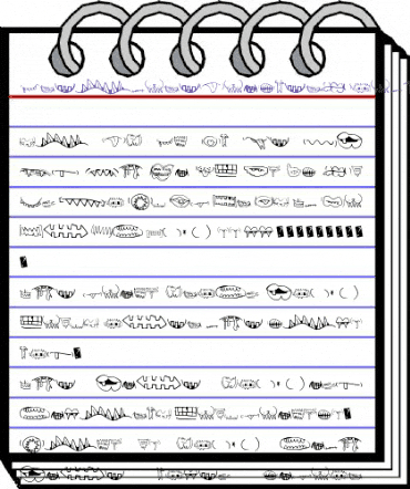 CreatureBuilderMouths Regular animated font preview CreatureBuilderMouths Regular animated font preview