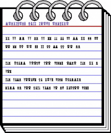 Creatures with Horns Regular animated font preview