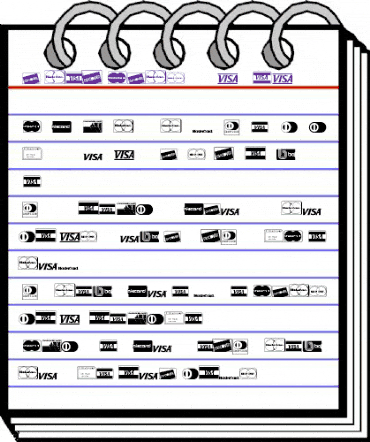 CreditCards P01 animated font preview