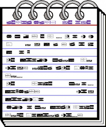 CreditCardsP01 Regular animated font preview