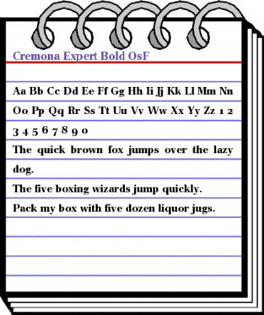 Cremona Expert BQ Bold animated font preview Cremona Expert BQ Bold animated font preview