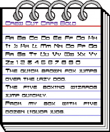 Crew Cut Caps Bold Bold animated font preview Crew Cut Caps Bold Bold animated font preview