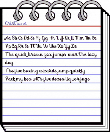 Cristiane Regular animated font preview Cristiane Regular animated font preview