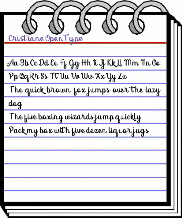 Cristiane Regular animated font preview Cristiane Regular animated font preview