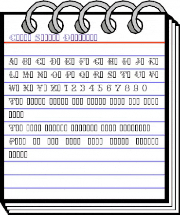 Cross Stitch Delicate Regular animated font preview