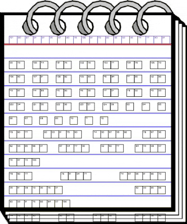 CrosswordHighNumbers Regular animated font preview