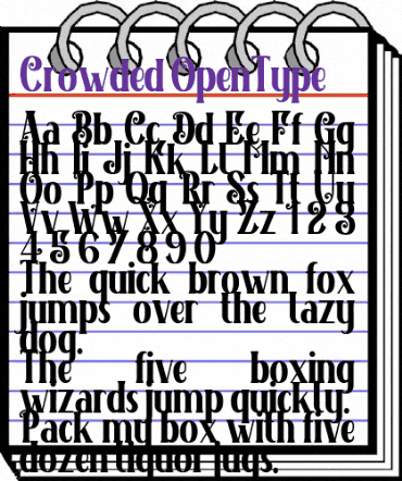 Crowded Regular animated font preview Crowded Regular animated font preview
