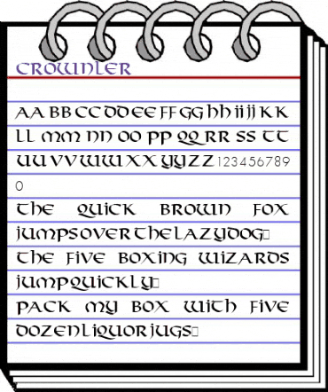 Crownler Regular animated font preview Crownler Regular animated font preview