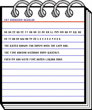 Crt Overscan Regular animated font preview