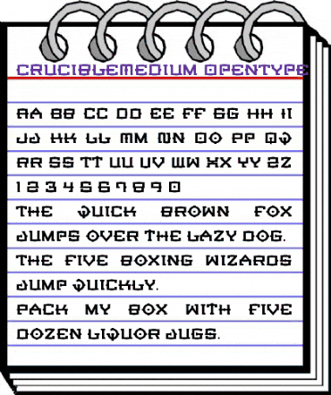 CrucibleMedium Regular animated font preview CrucibleMedium Regular animated font preview